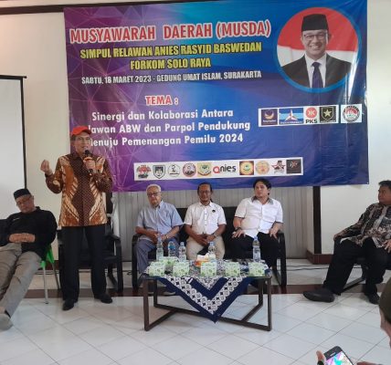 Musda Forum Relawan Anies di Gedung Kartapuran Solo