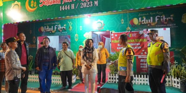 Bupati Klaten, Sri Mulyani posko mudik