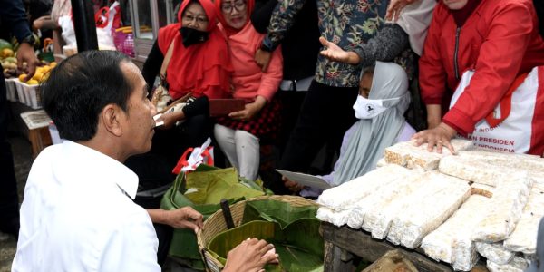 Presiden Jokowi di Pasar Boyolali