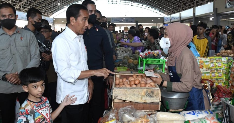 Presiden Jokowi ke Pasar legi