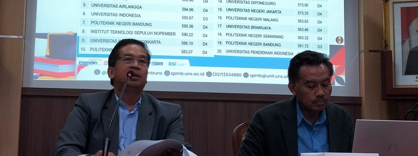 Rektor UNS Prof Jamal penerimaan mahasiswa