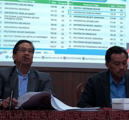 Rektor UNS Prof Jamal penerimaan mahasiswa