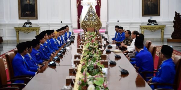 Presiden Jokowi Terima PB PMII di Istana Merdeka