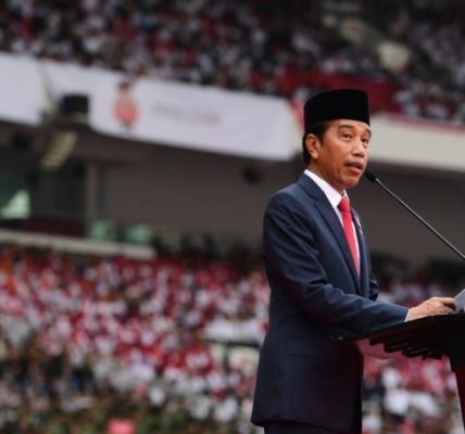 Presiden Jokowi Upacara Peringatan ke-77 Hari Bhayangkara