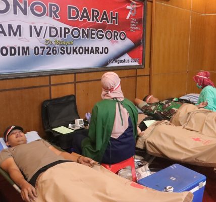 Donor darah polres dan kodim sukoharjo