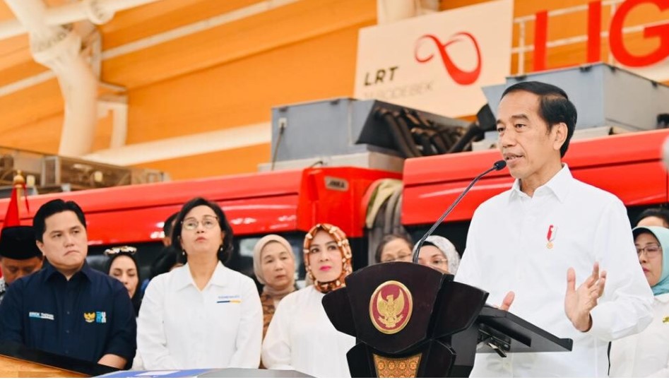 Presiden Joko Widodo Resmikan LRT