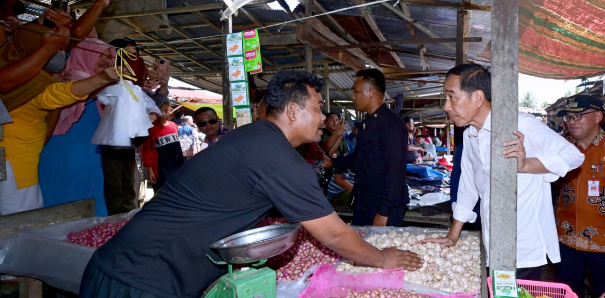 presiden jokowi di pasar