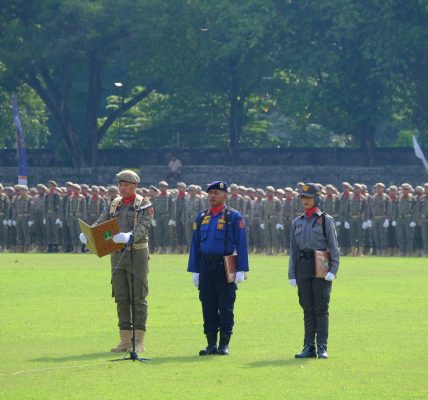 Hut Satpol pp damkar dan Satlinmas