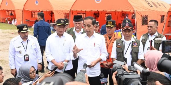 Presiden Jokowi di Agam